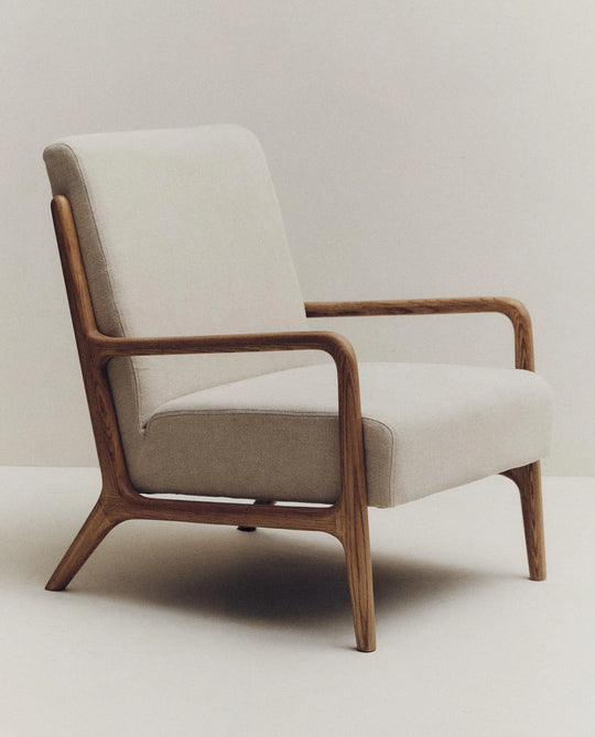 Essential - Poltrona de Madera y Lino