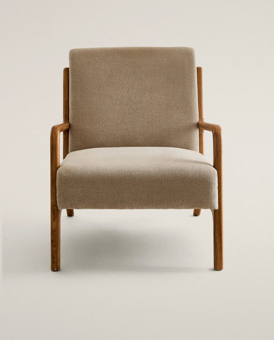 Essential - Poltrona de Madera y Lino